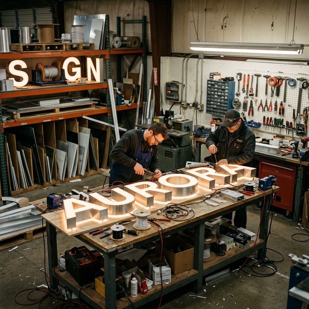 Illuminated LED Channel Letter Signs